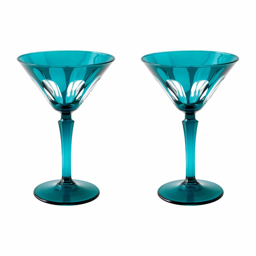 Rialto Glass Martini Assorted Colors