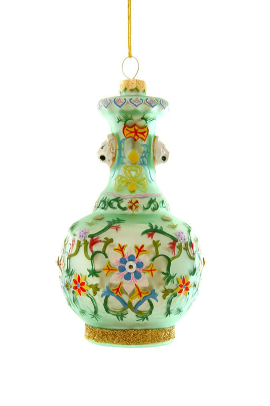 Green Chinoiserie Vase Ornament