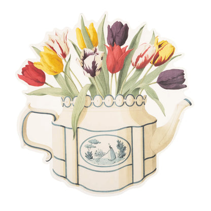 Die-cut Tulip Teapot Placemat