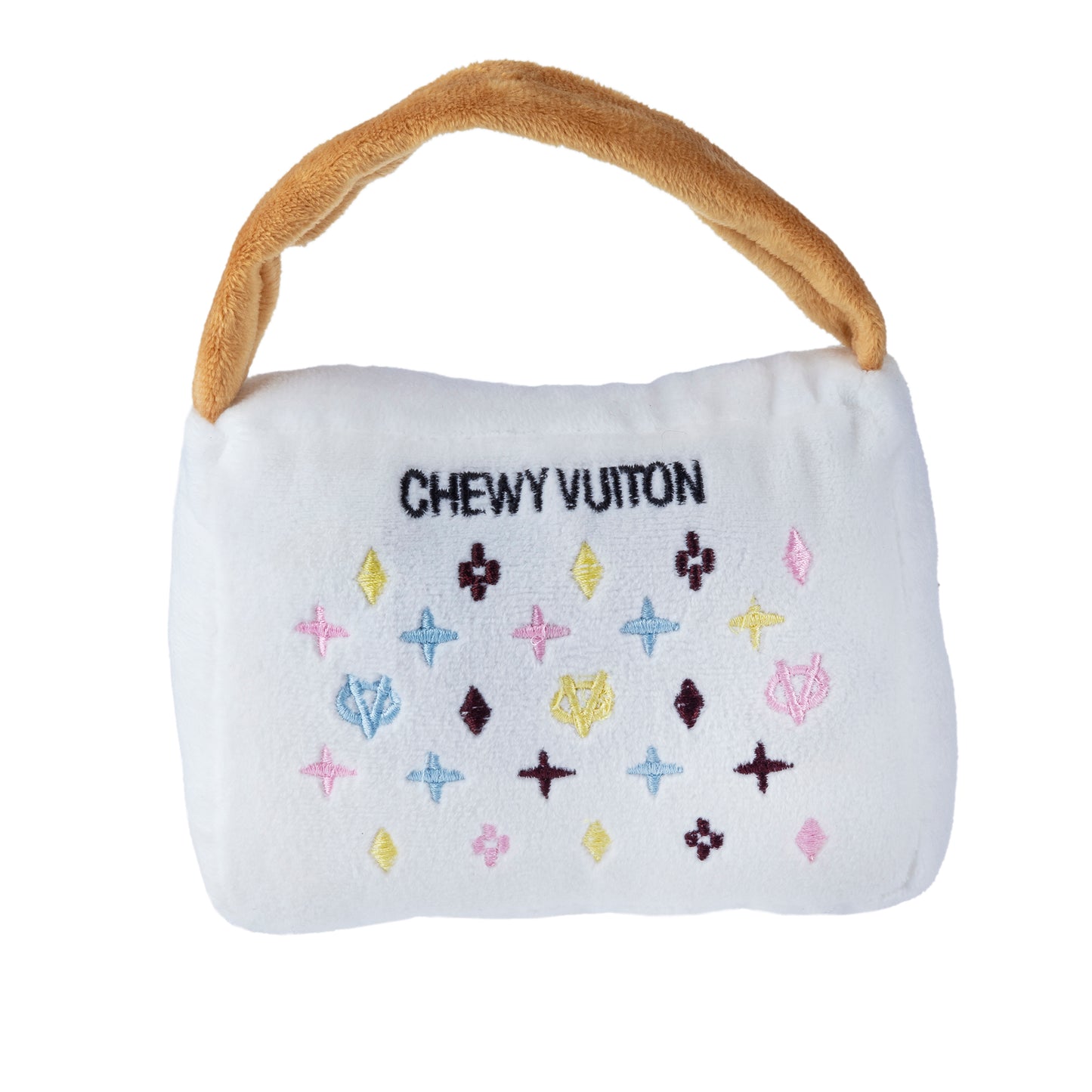 White Chewy Vuiton Handbag