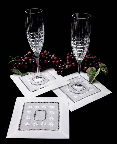 Shamrock Napkins S/6 - White
