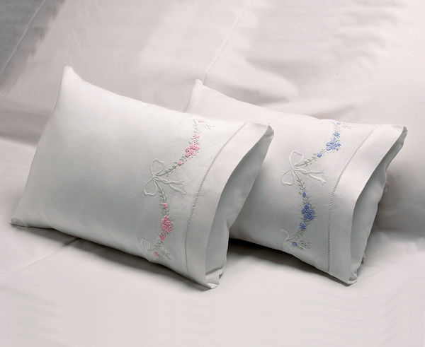 Baby Pillowcase Bowknots Pink