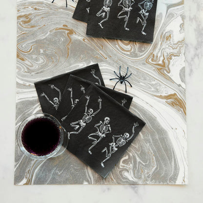Skeleton Dance Cocktail Napkin