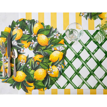 Green Lattice Placemat