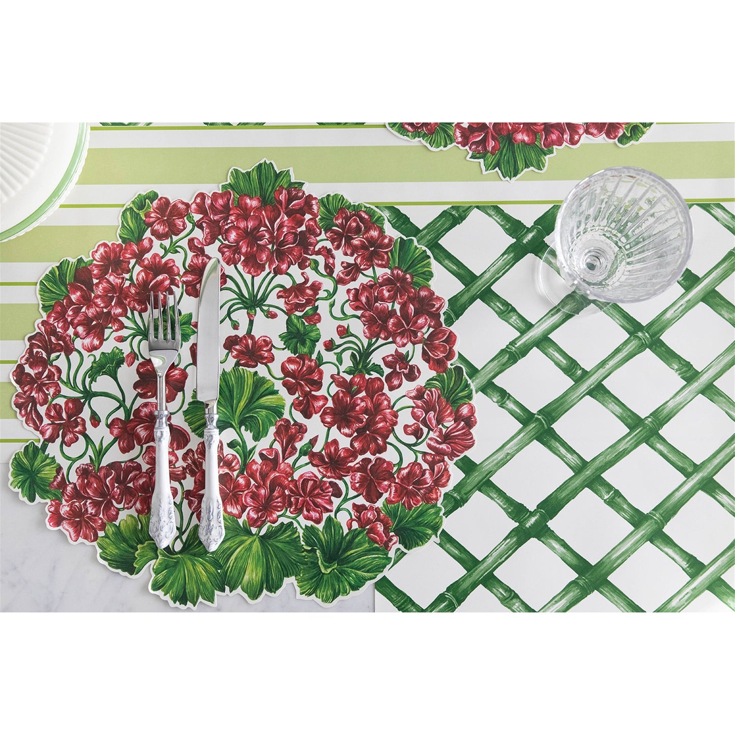 Green Lattice Placemat