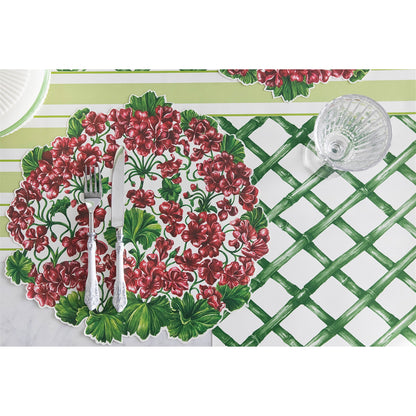 Green Lattice Placemat