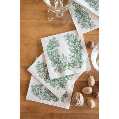 Oak Leaves Cocktail Napkin