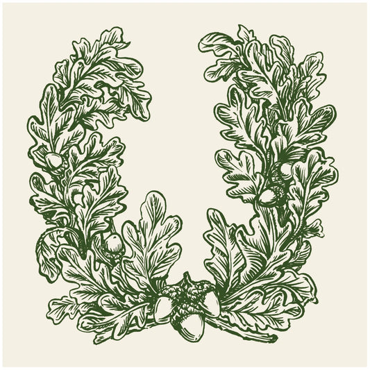 Oak Leaves Cocktail Napkin