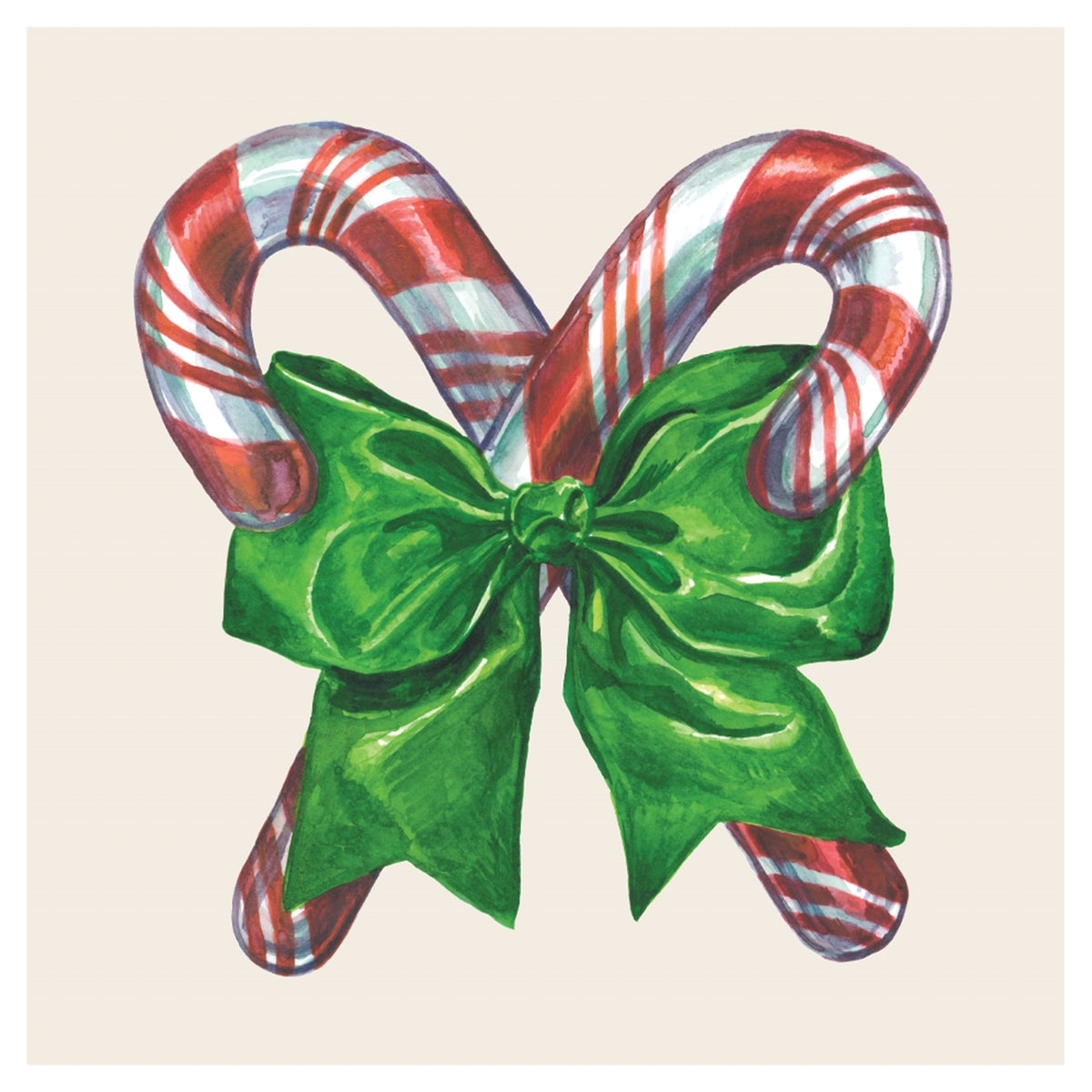 Candy Cane Cocktail Napkin