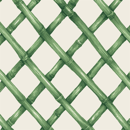 Green Lattice Cocktail Napkin