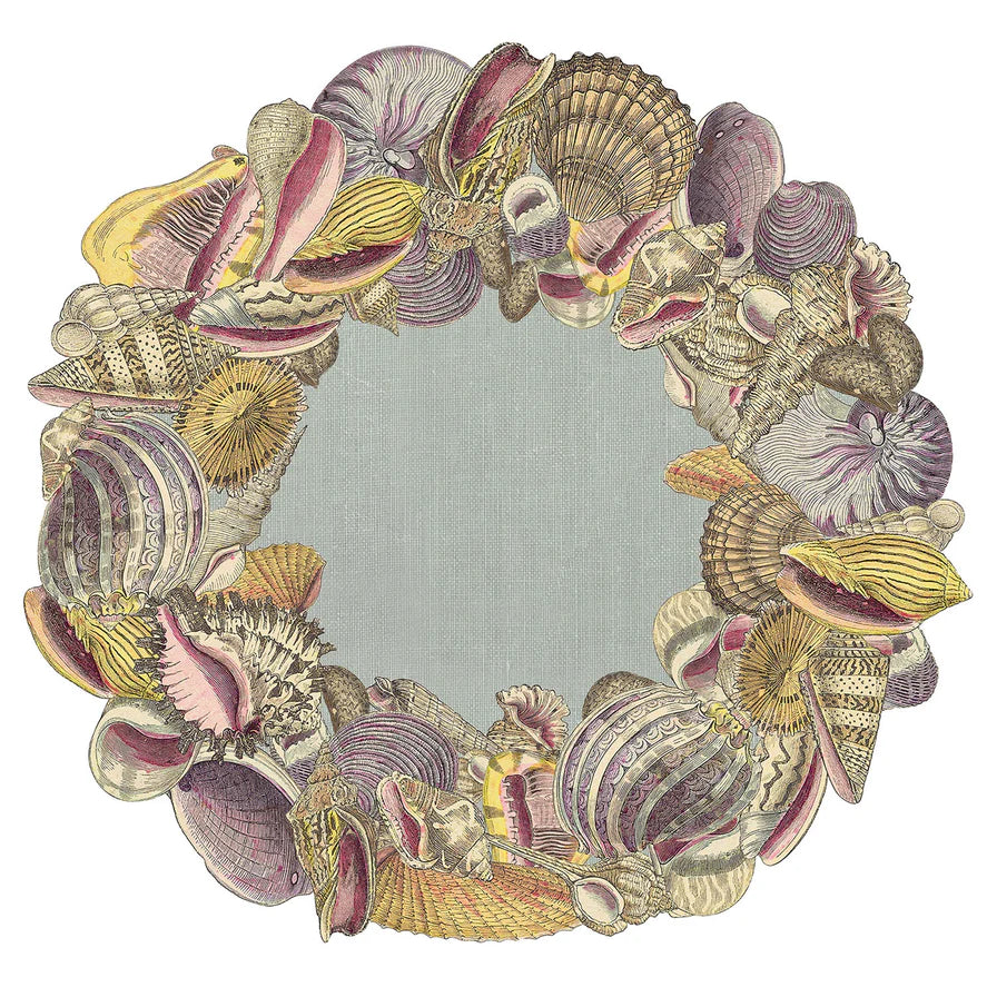 Die-cut Shell Wreath Placemat