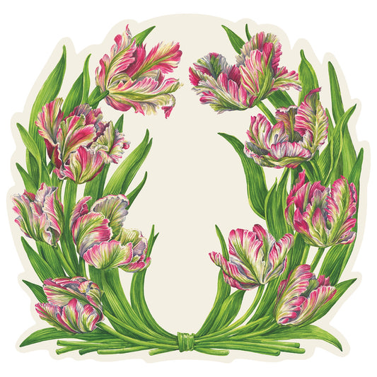 Die-cut Parrot Tulip Placemat