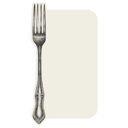 Vintage Fork Table Card