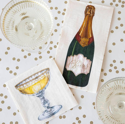 Champagne Coupe Cocktail Napkin
