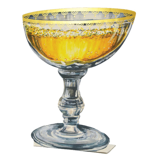 Champagne Coupe Place Card