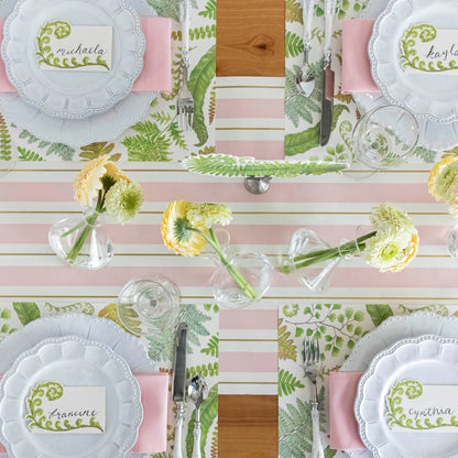 Pink & Gold Awning Stripe Runner