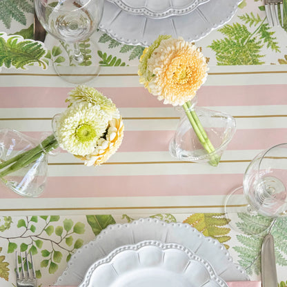 Pink & Gold Awning Stripe Runner