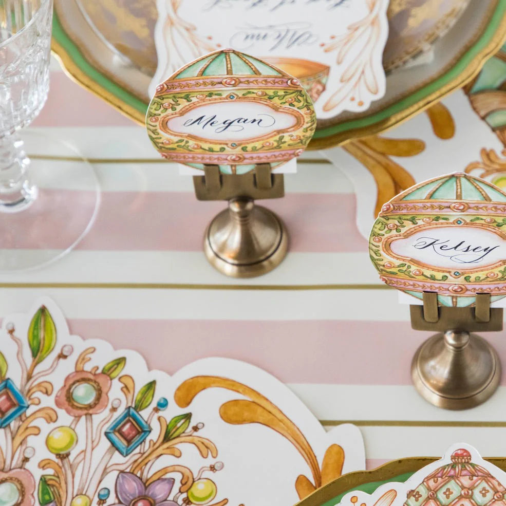 Pink & Gold Awning Stripe Runner