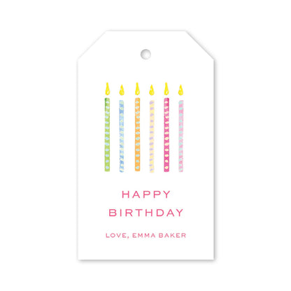 Funfetti Candles Gift Tags