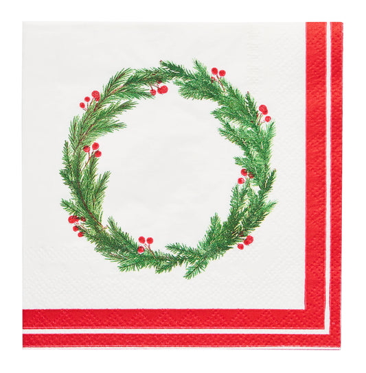 Merry & Bright Paper Cocktail Napkin