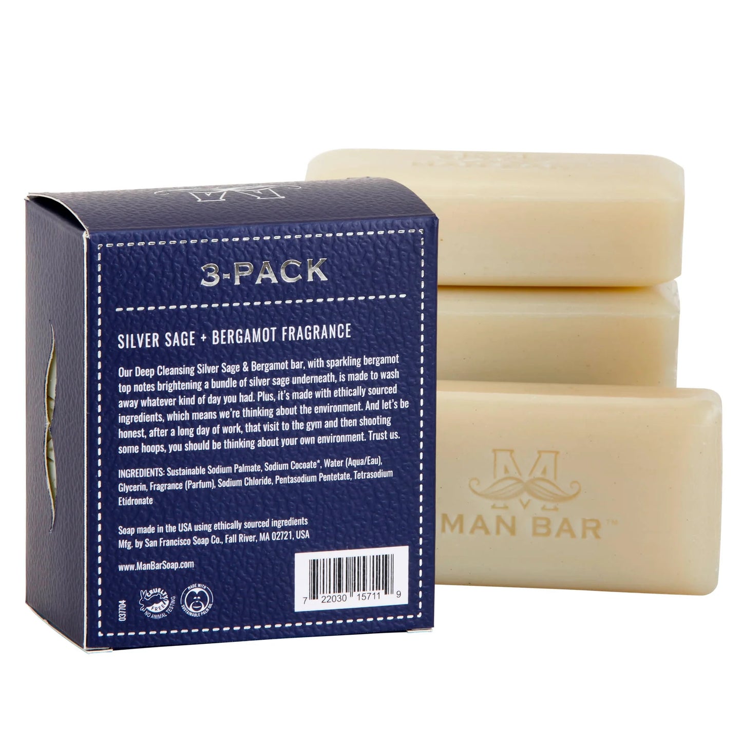 Man Bar Mini - Silver Sage & Bergamot