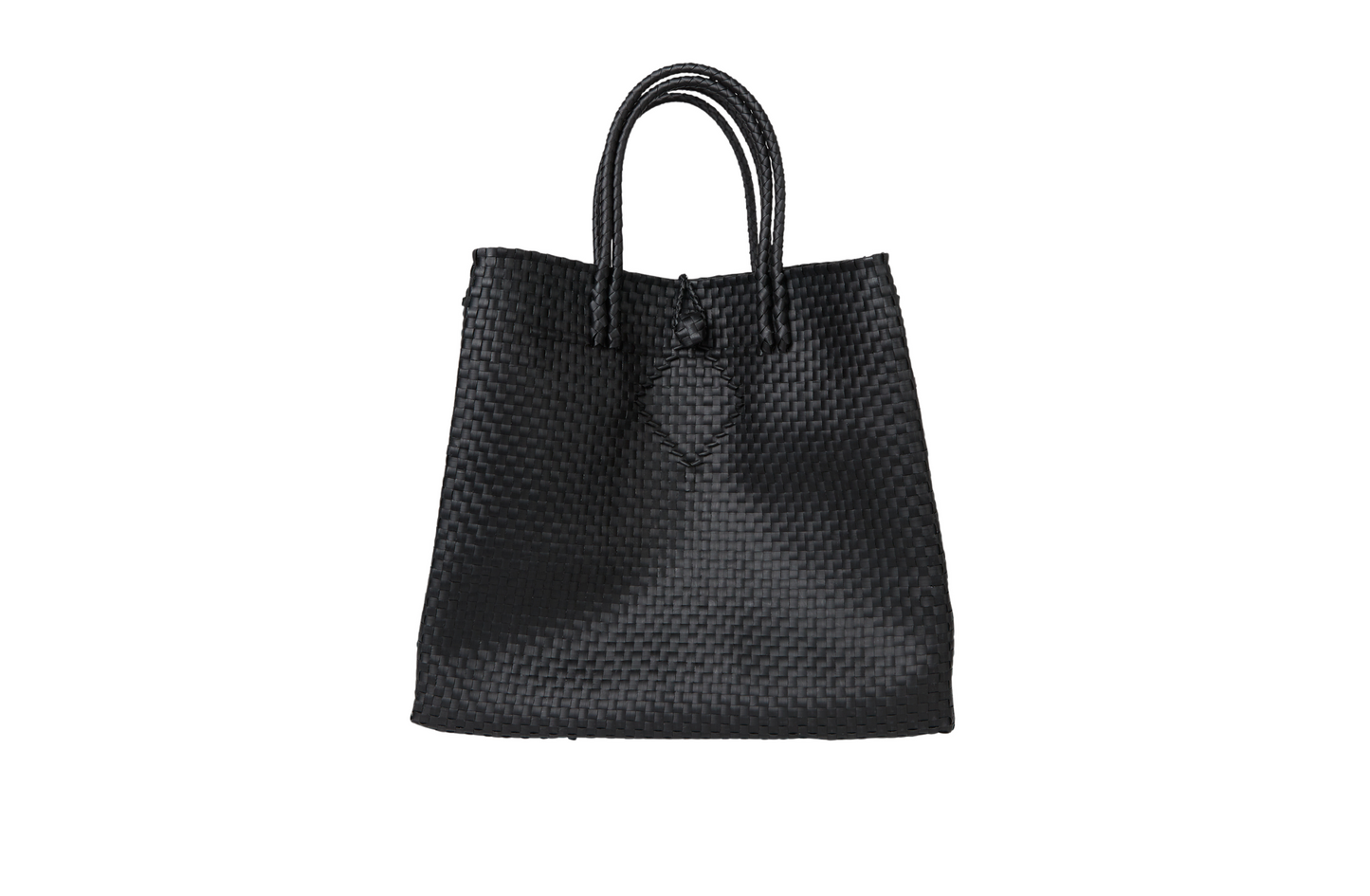 Maxi Piper Handwoven Tote - Black