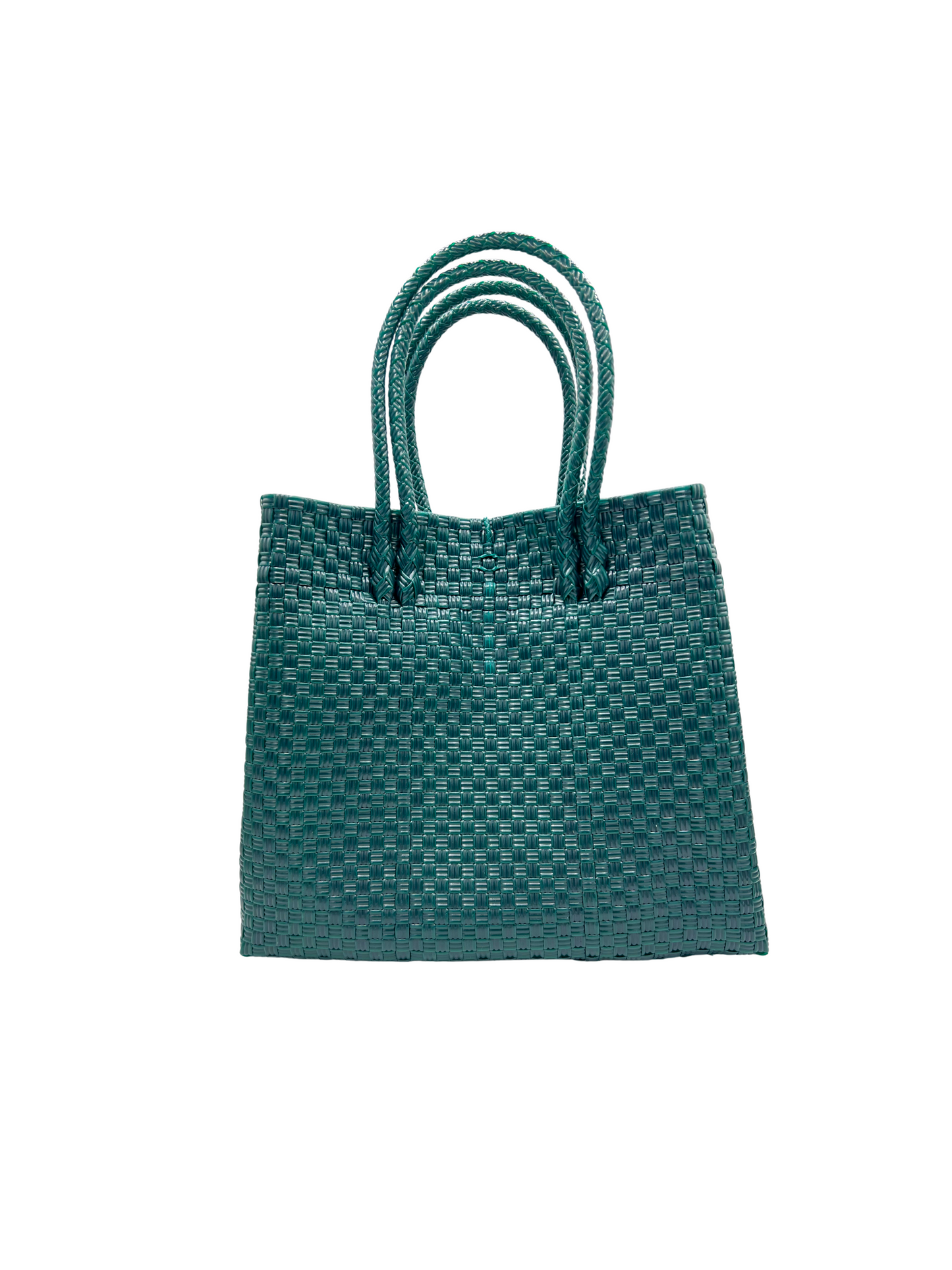 Piper Maxi Handwoven Tote - Deep Emerald