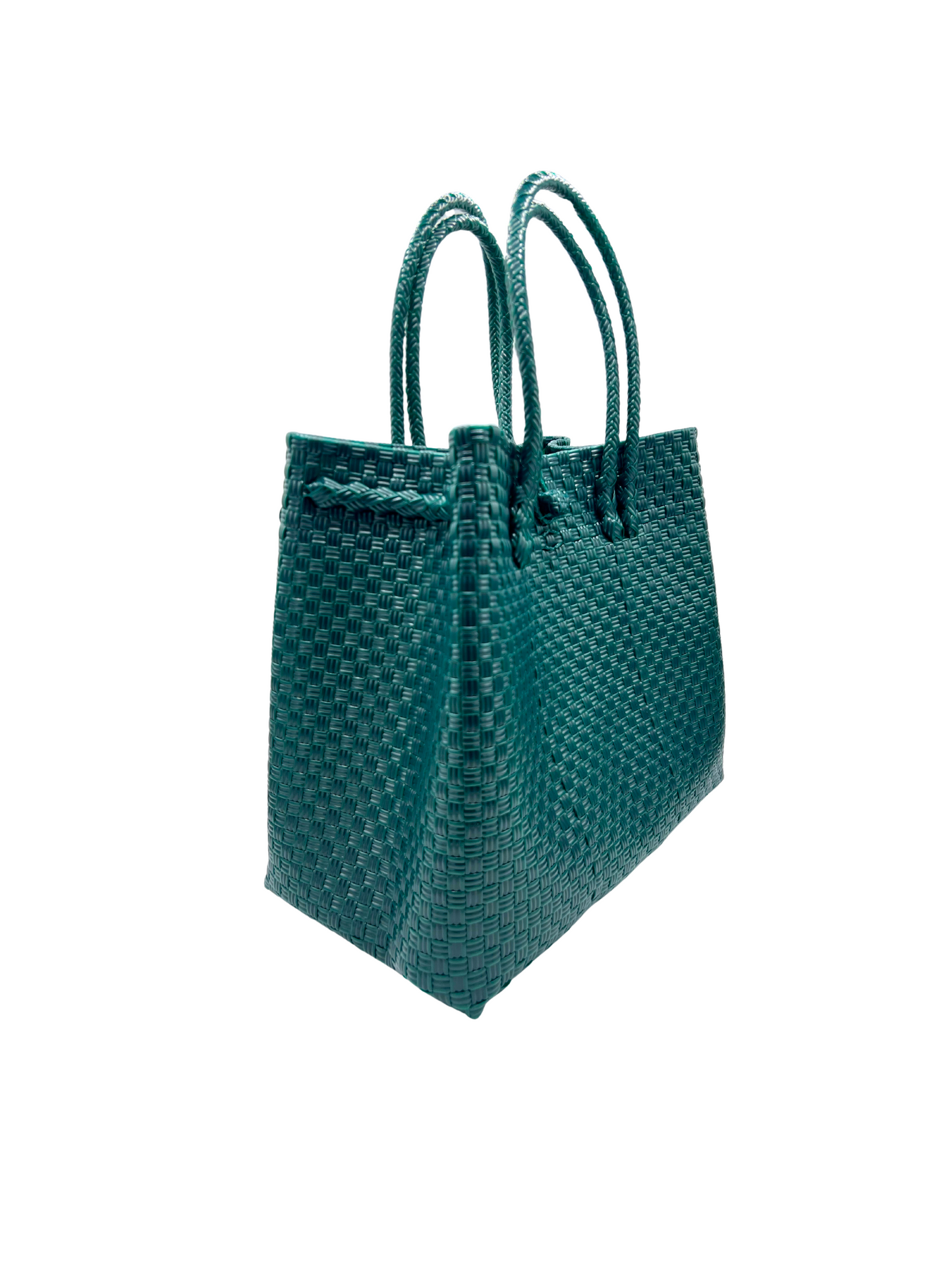 Piper Maxi Handwoven Tote - Deep Emerald