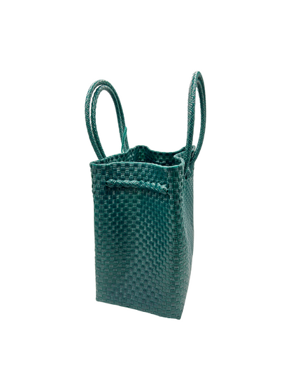Piper Maxi Handwoven Tote - Deep Emerald