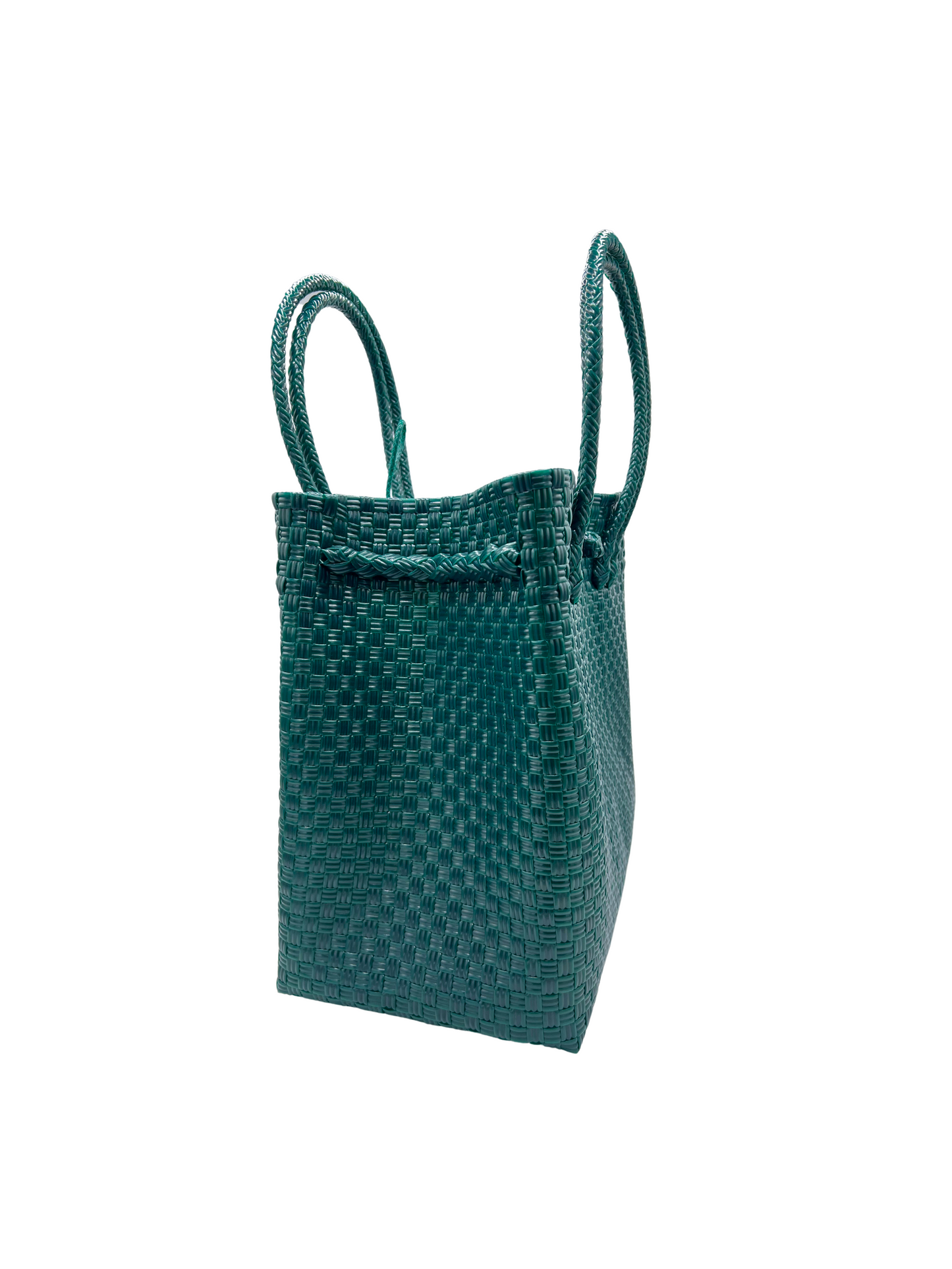 Piper Maxi Handwoven Tote - Deep Emerald