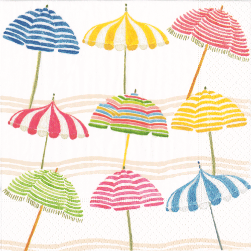 Beach Umbrella Luncheon Napkins