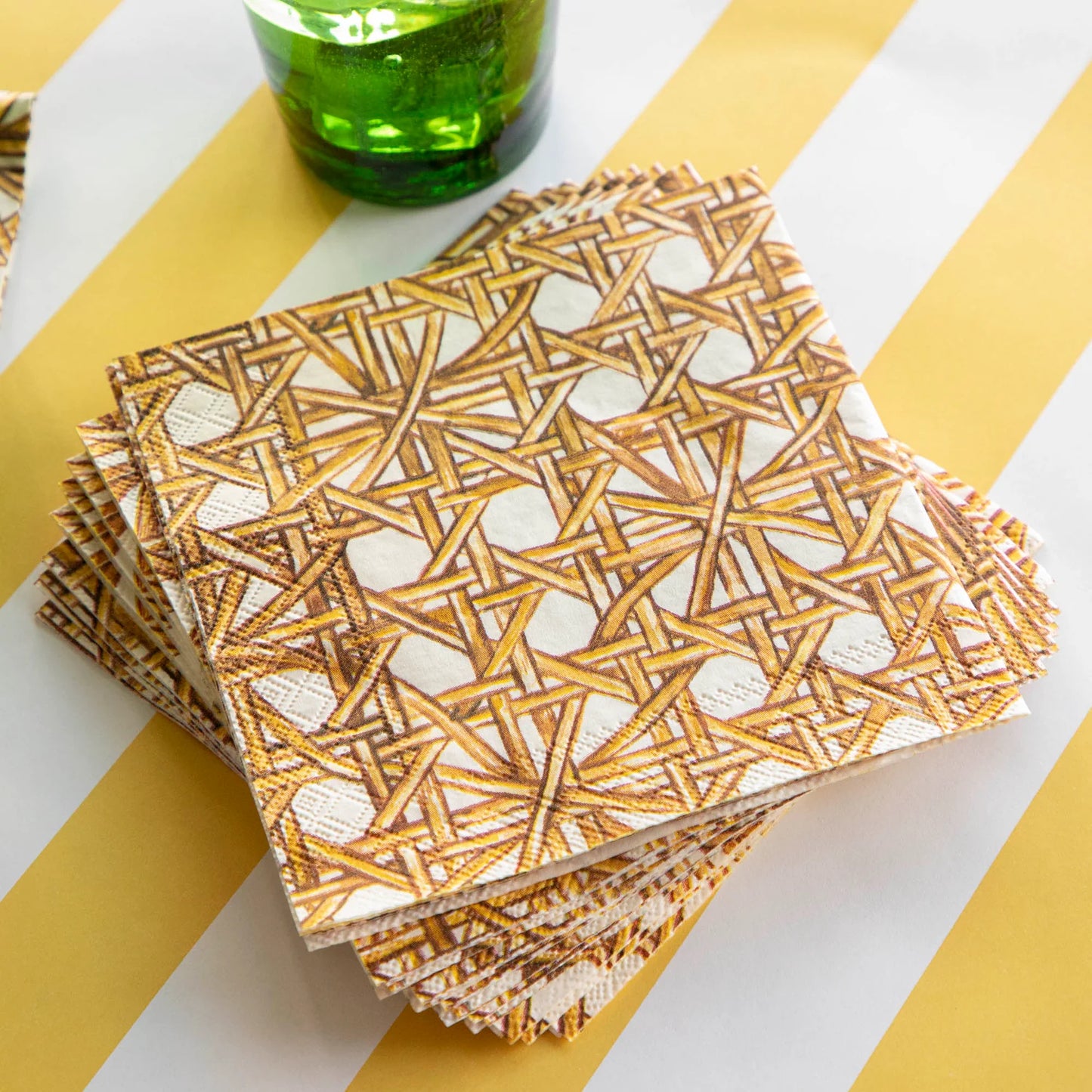 Rattan Weave Cocktail Napkin