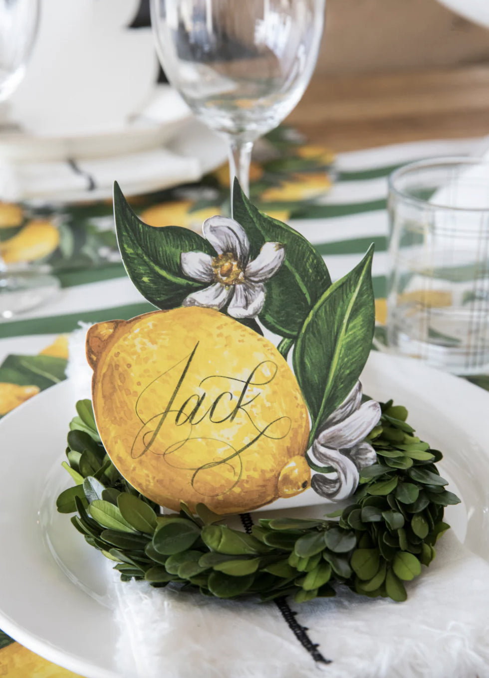 Lemon Place Card