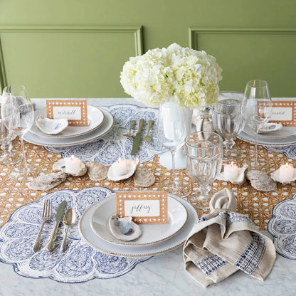 Die-cut Blue Oyster Plate Placemat