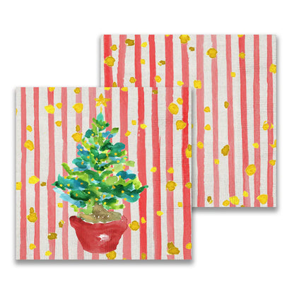 Potted Tree Cocktail Napkin