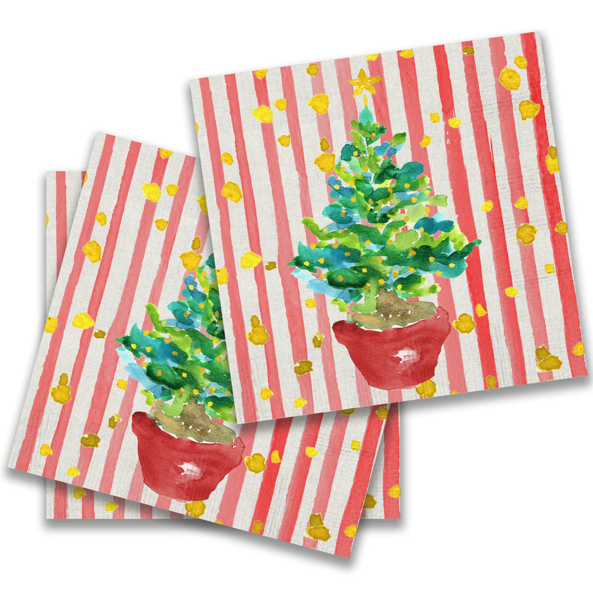Potted Tree Cocktail Napkin