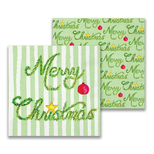 Merry Christmas Cocktail Napkin