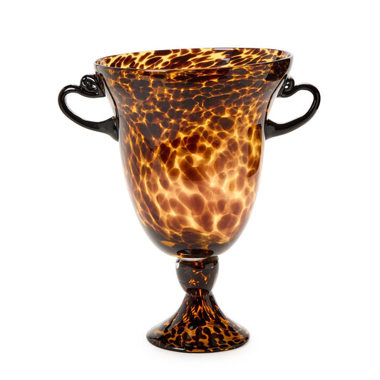 Tortoise Hand Blown Vase