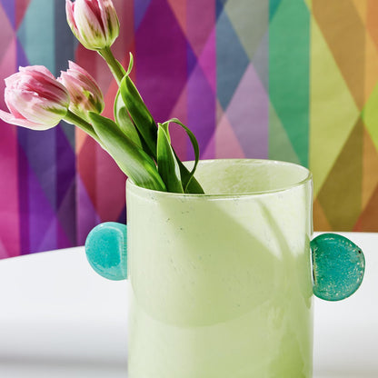 Colored Hand Blown Vase