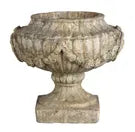Aged Classic Urn with Garland