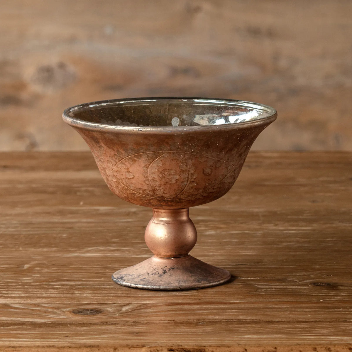 Etched Compote Copper