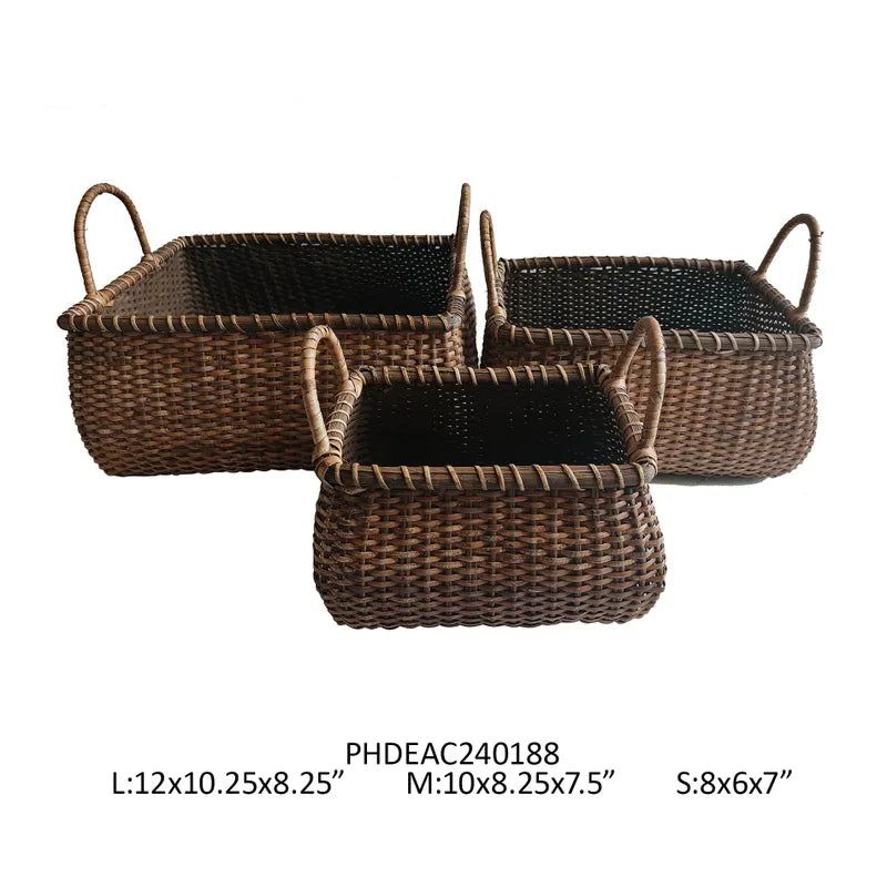 Rattan Market Basket Small