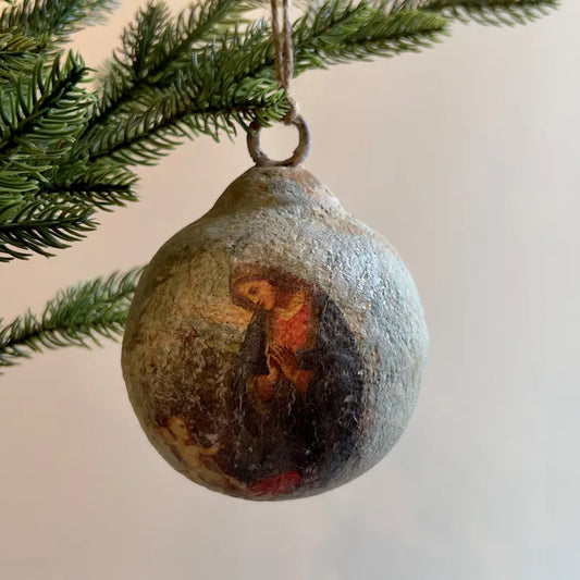 Madonna and Child Small Metal Ornament