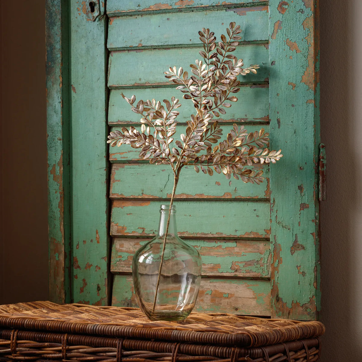 Frosted Gold Boxwood Stem