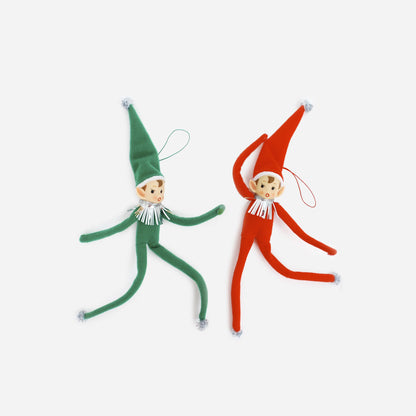 Elf Ornament - 2 Assorted