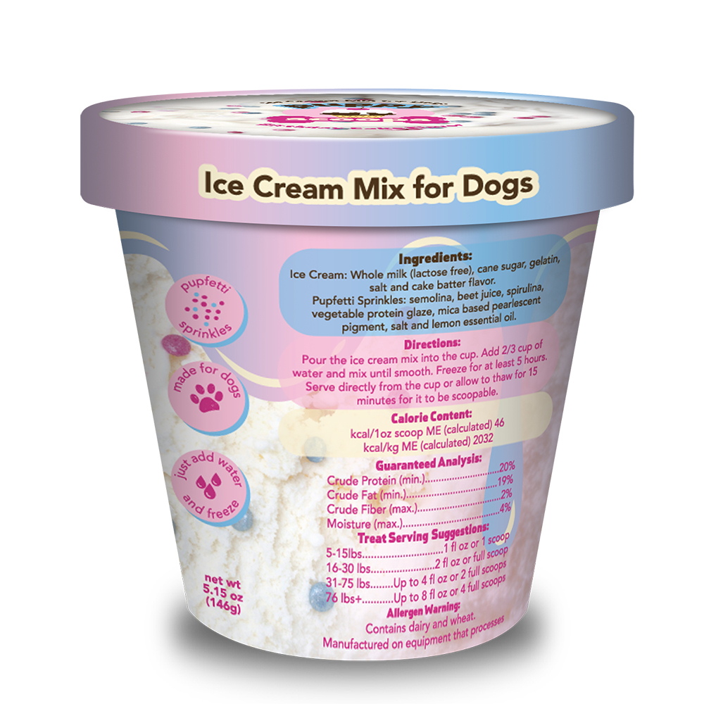 Puppy Scoops - Birthday Cake