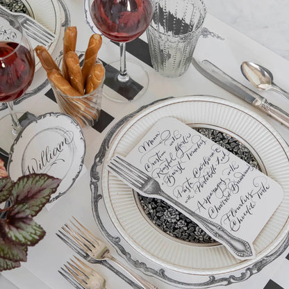 Vintage Fork Table Card