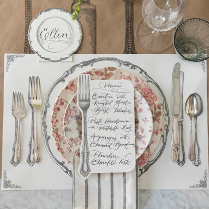 Vintage Plate Place Card