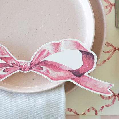 Pink Bow Table Accent