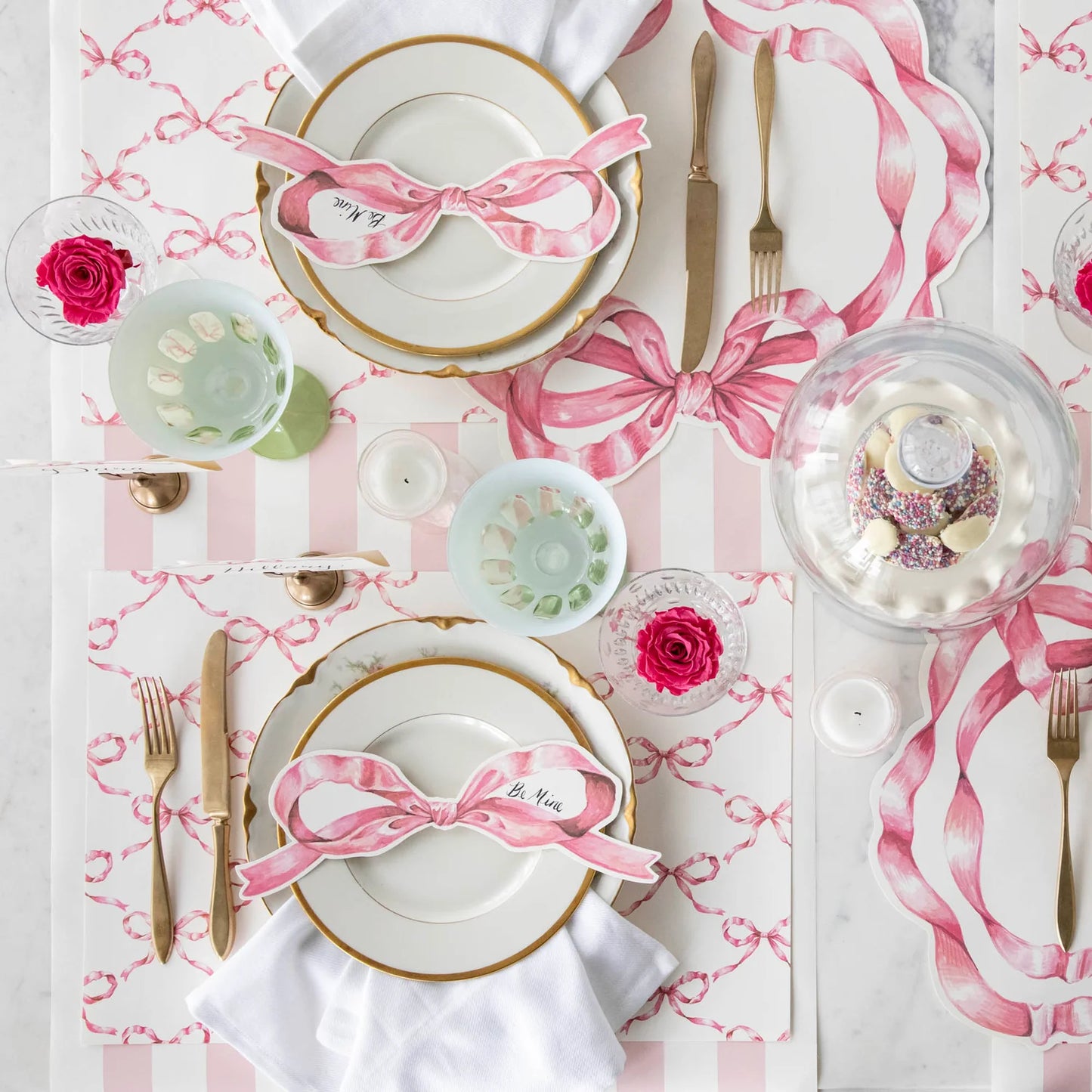 Pink Bow Table Accent